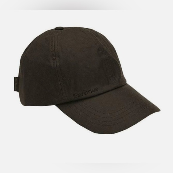 Barbour Mens Wax Sports Cap Baseball Olive Green Waterproof One Size - Picture 1 of 7